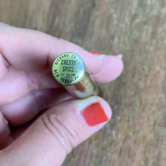 Vintage Parnes Feinstein Brass Pearl‎ Rhinestone Cherry Spice Perfume Pen EMPTY - Picture 10 of 10